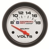 2-5/8" VOLTMETER, 8-18V, GM WHITE